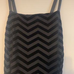 🛍3 FOR $20 DEAL! A. Muse Velvet Chevron Strpied Mini Dress
